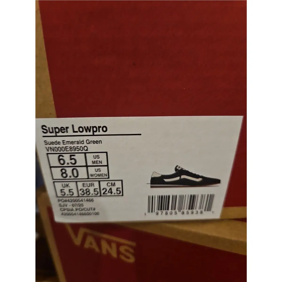 Vans shoes - Super Lowpro Suede - Super Lowpro Suede - VN000E8950Q - Emerald Green 4