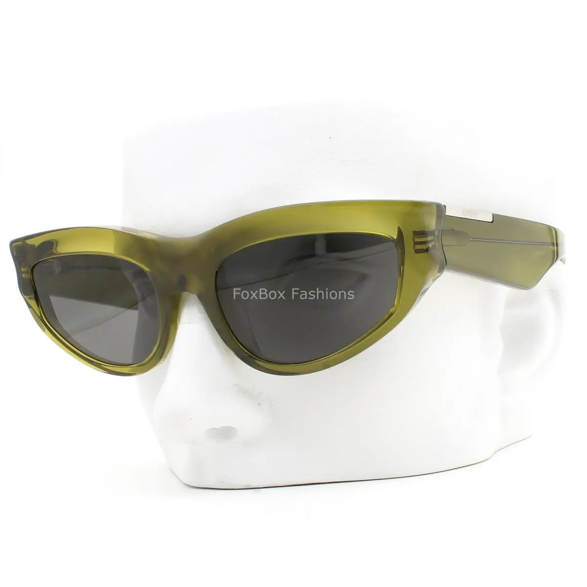 Sunglasses B 4425U 4118/87 Transparent Green Dark Gray Lens with Case by Burberry