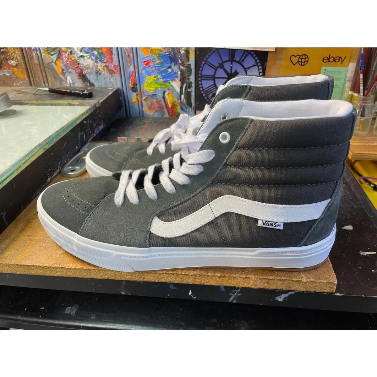Bmx Sk8-Hi Unexplored Grey Size US 11.5 Men`s VN0005V0BKP Rare Sneakers by Vans