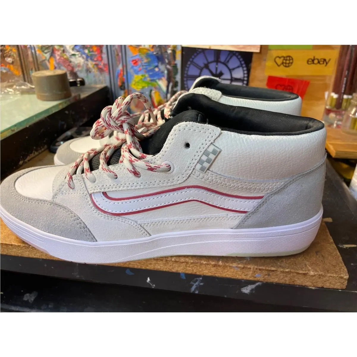 Zahba Mid Gray Multi Size US 12 Men`s Sneakers by Vans