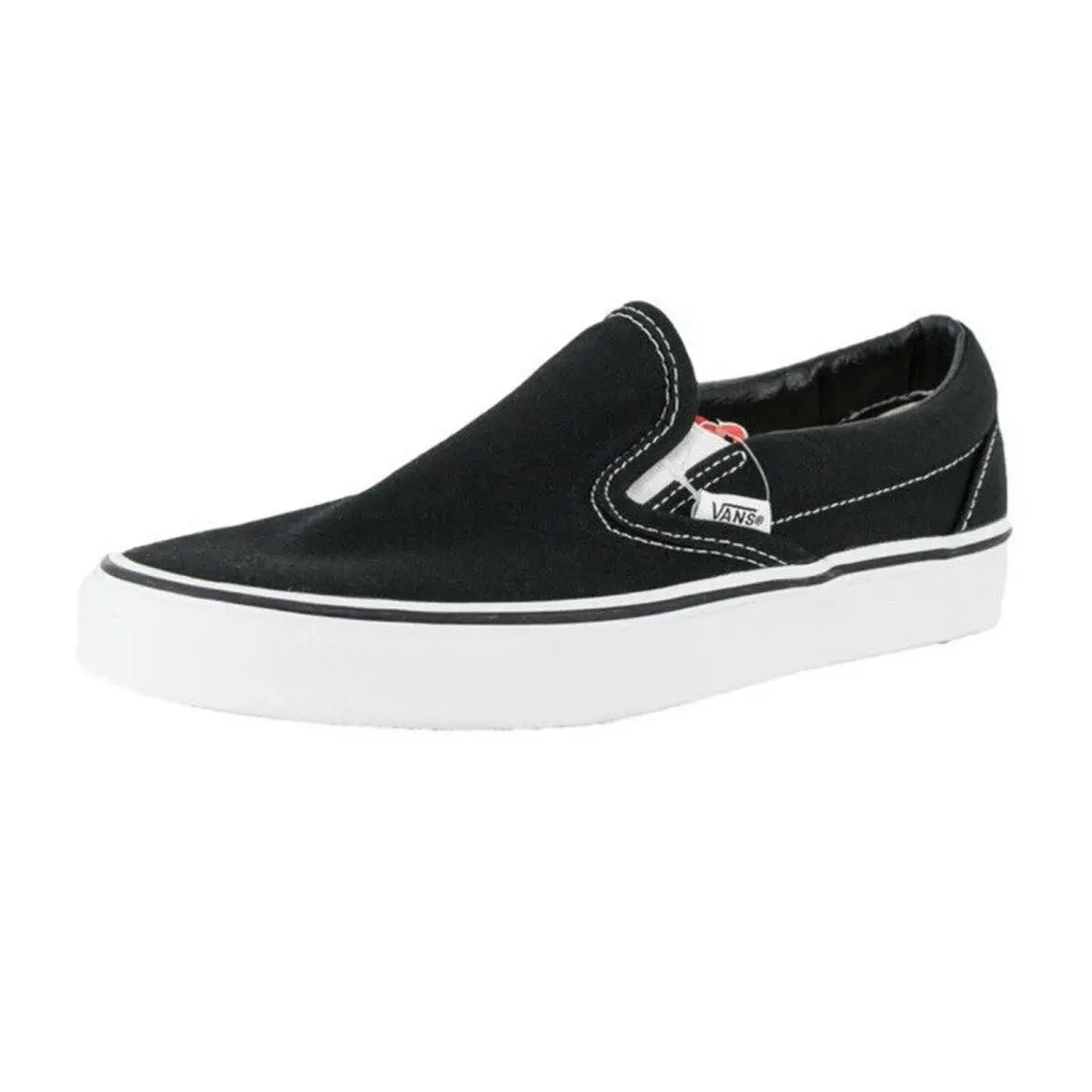 Vans Classic Men 8 Womens 9.5 Black Canvas Skateboard Shoes