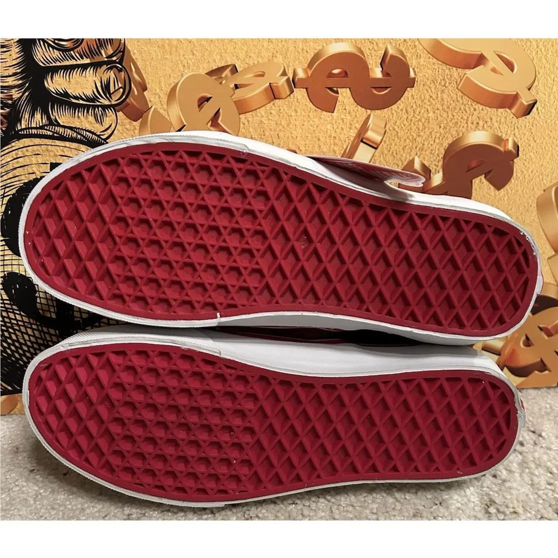 Vans shoes - Classic Slip-On - Classic - Classic Slip-On - Black/Red/Gold (UPC: 0715752145274) 3