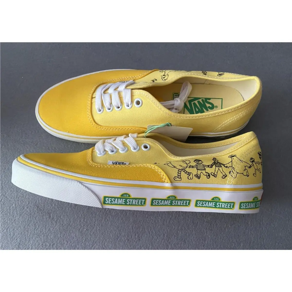 x Sesame Street Yellow Sneakers Shoes Mens 8 Womens 9.5 by Vans