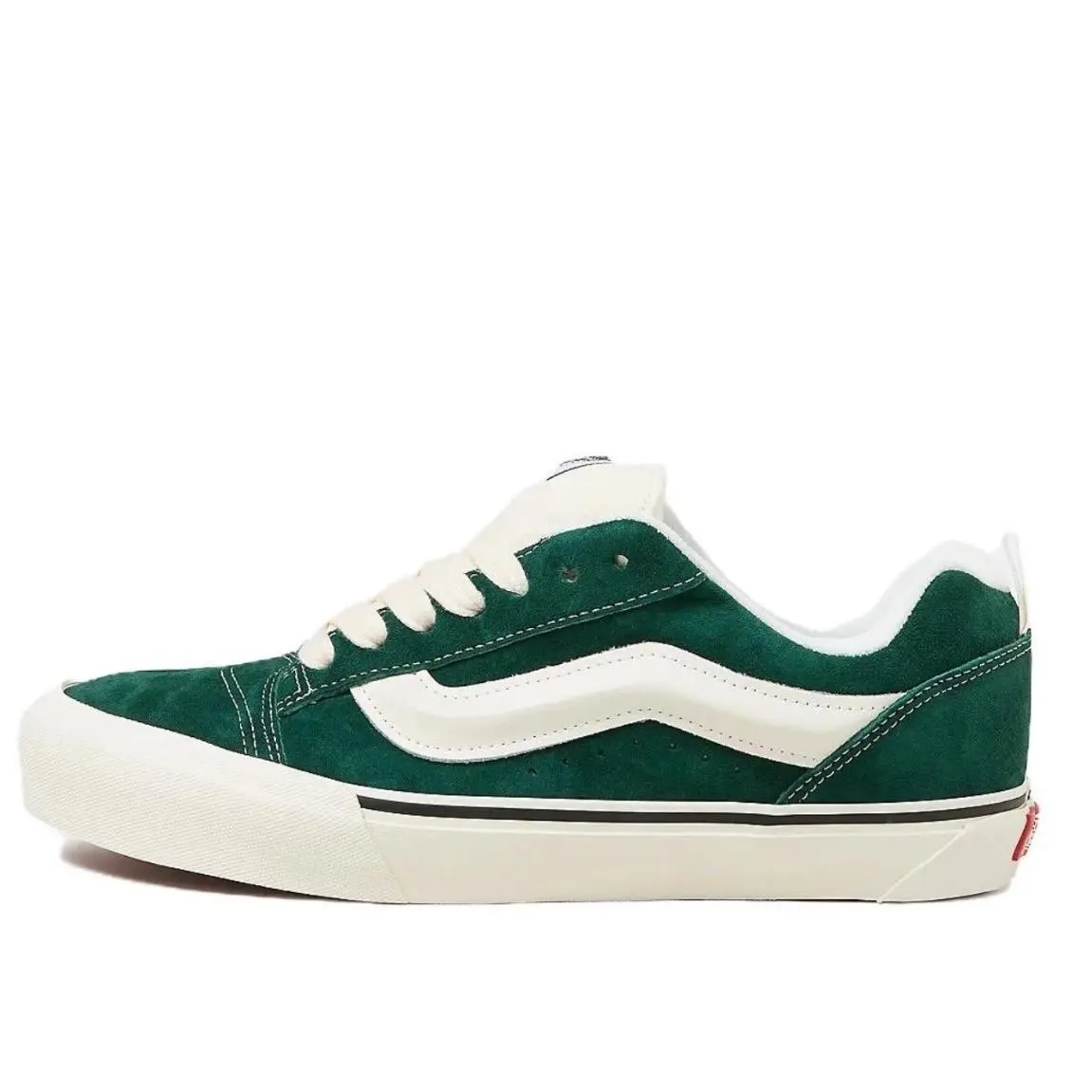 Vans Knu Skool Suede Green Sneakers Kids Juniors 5.5 Green White VN000D2TGRN