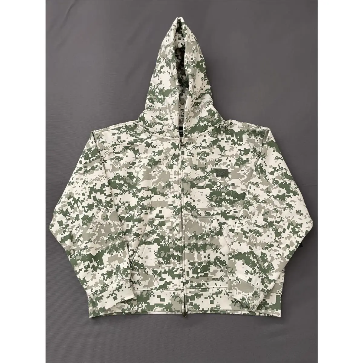 Vans Digital Camo Print Premium Full Zip Hoodie VN000T78DA1 Men M Green Rare