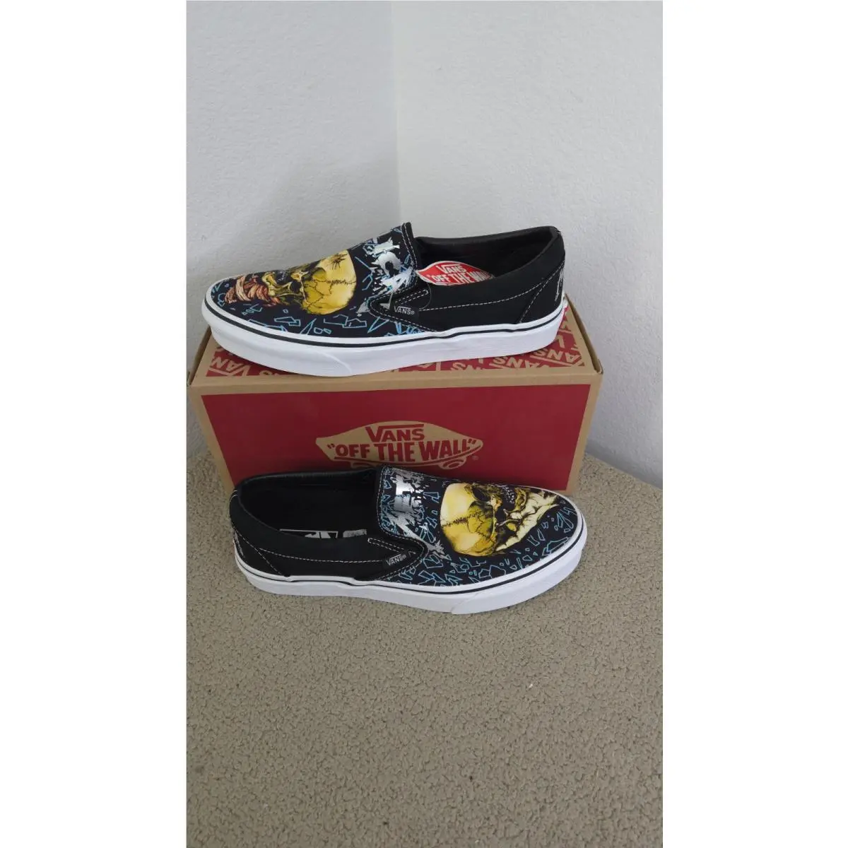 X Metallica Pushead Slip On Mens 8.5 Womens 10 Shoes Sneakers by Vans