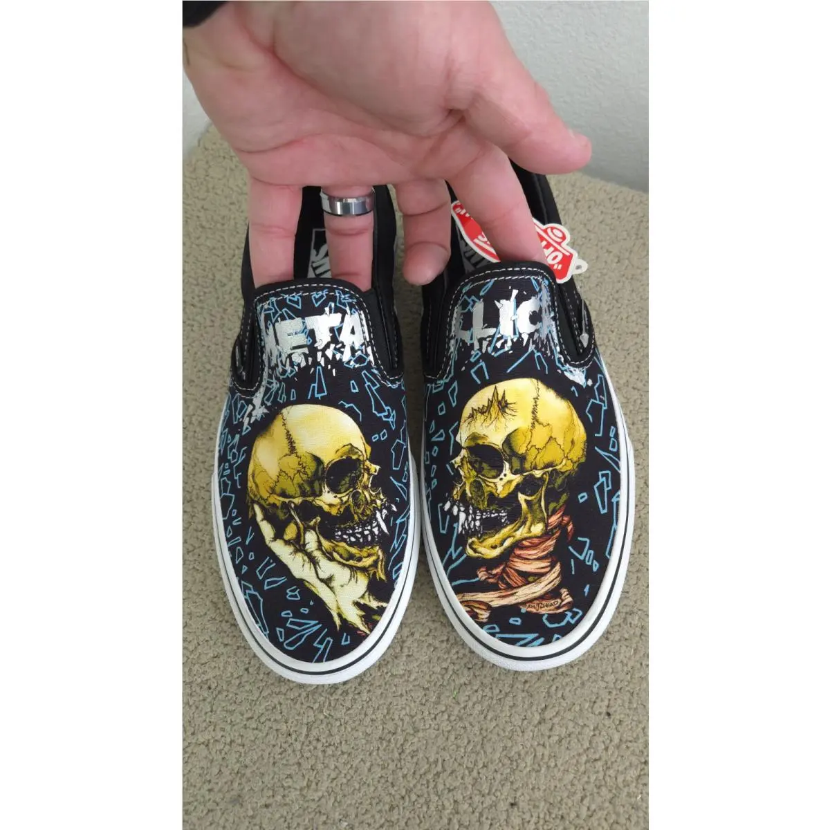 Vans shoes - VANS Slip On - Slip - VANS METALLICA PUSHHEAD - Black 1