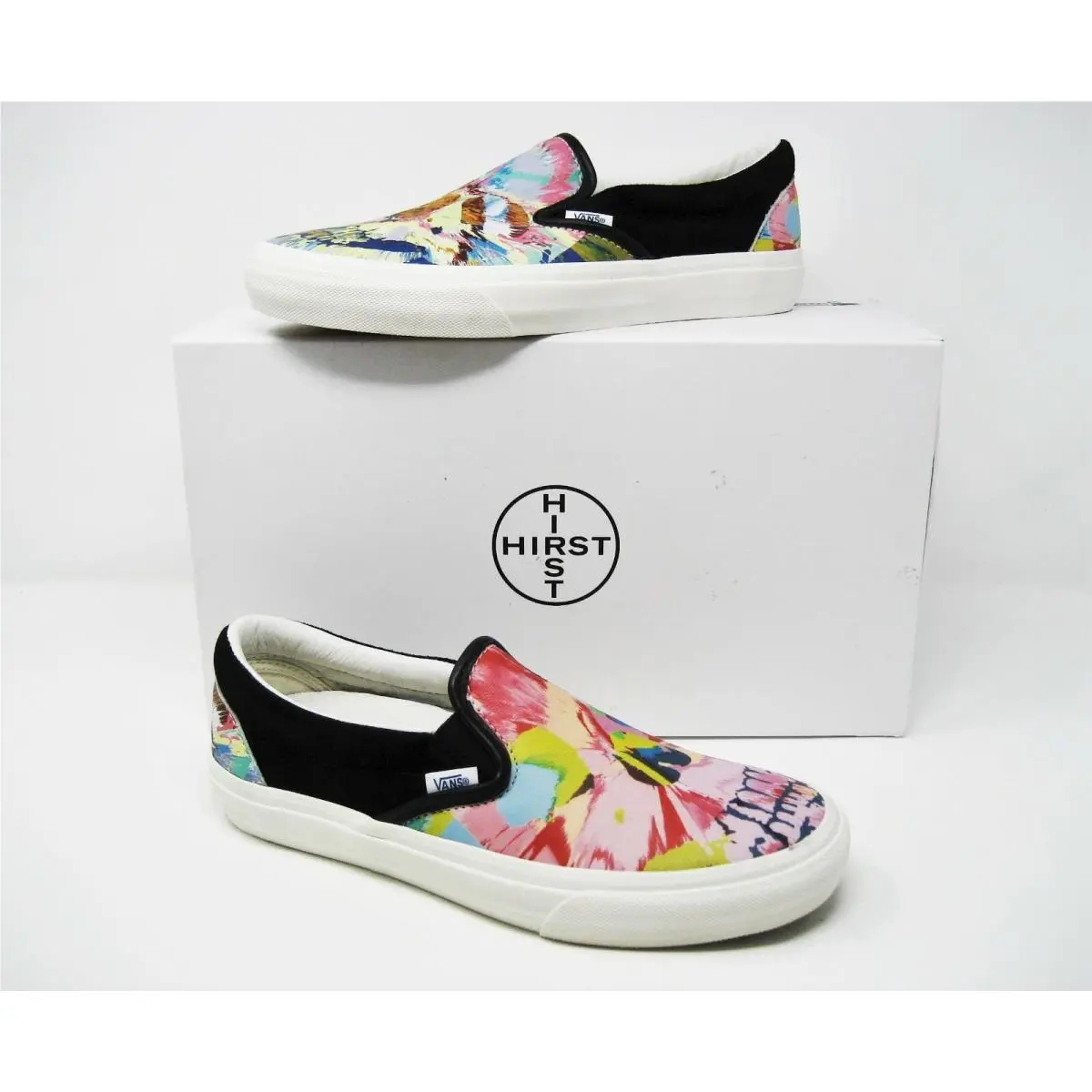 Damien Hirst Splatter Skull Slip On Rare Shoes Mens 7.5 Womens 9 by Vans