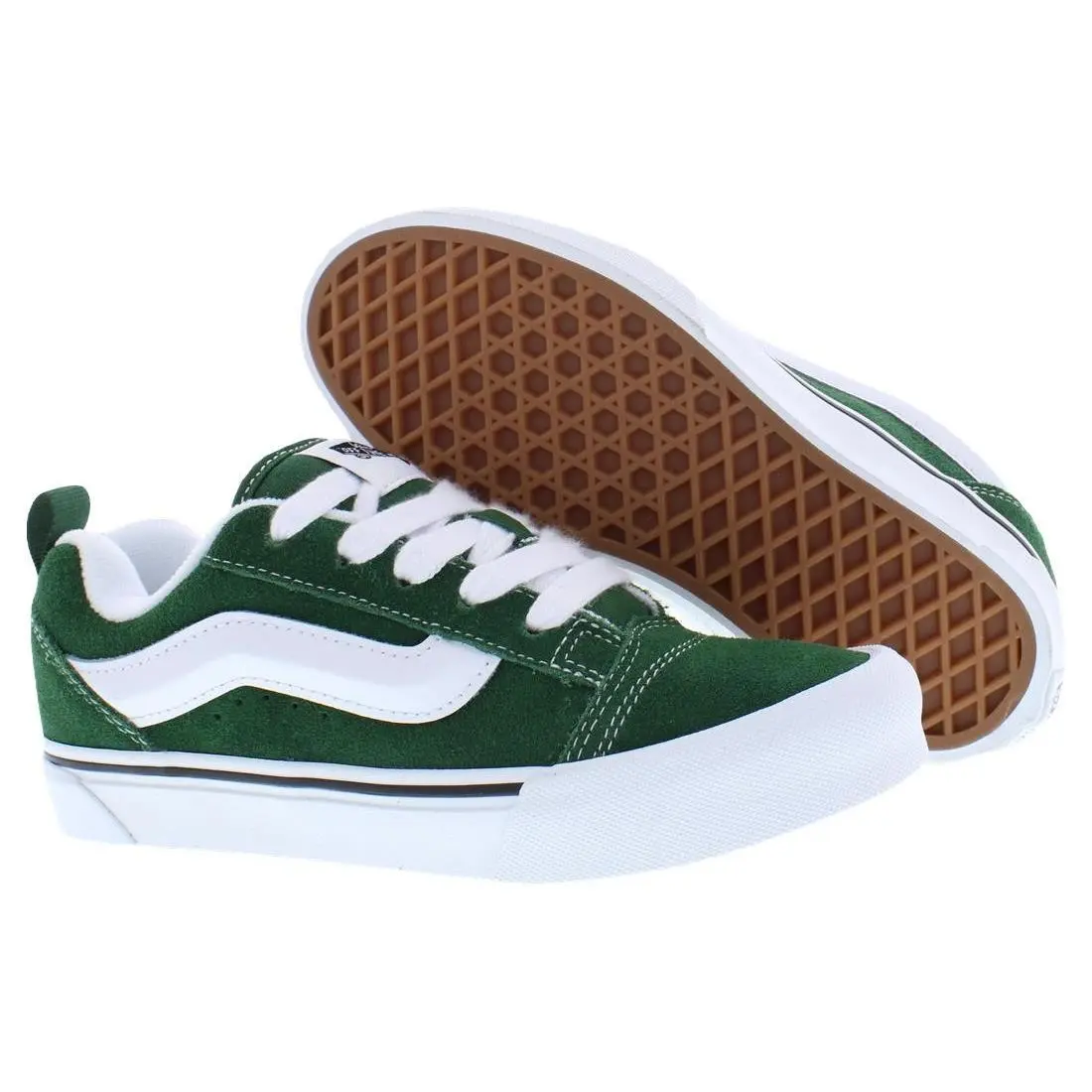 Vans Knu Skool Suede GS Boys Shoes Size 4 Color: Eden - Eden, Main: Green