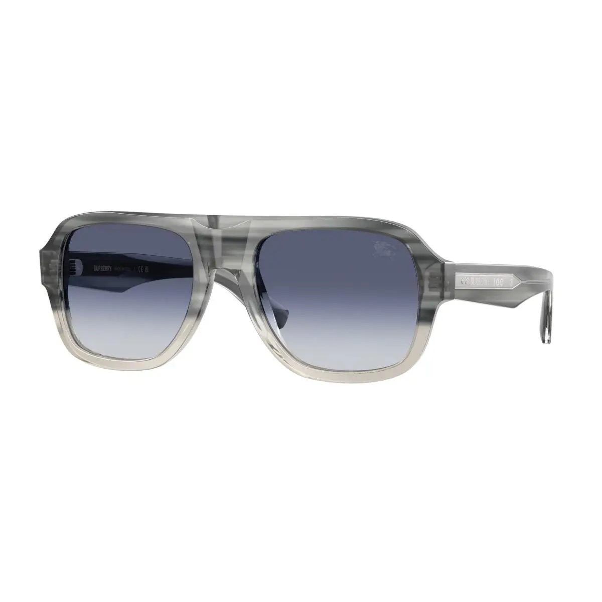 Burberry Women`s 55 mm Grey Shaded Blue Sunglasses BE4478F-420814-53