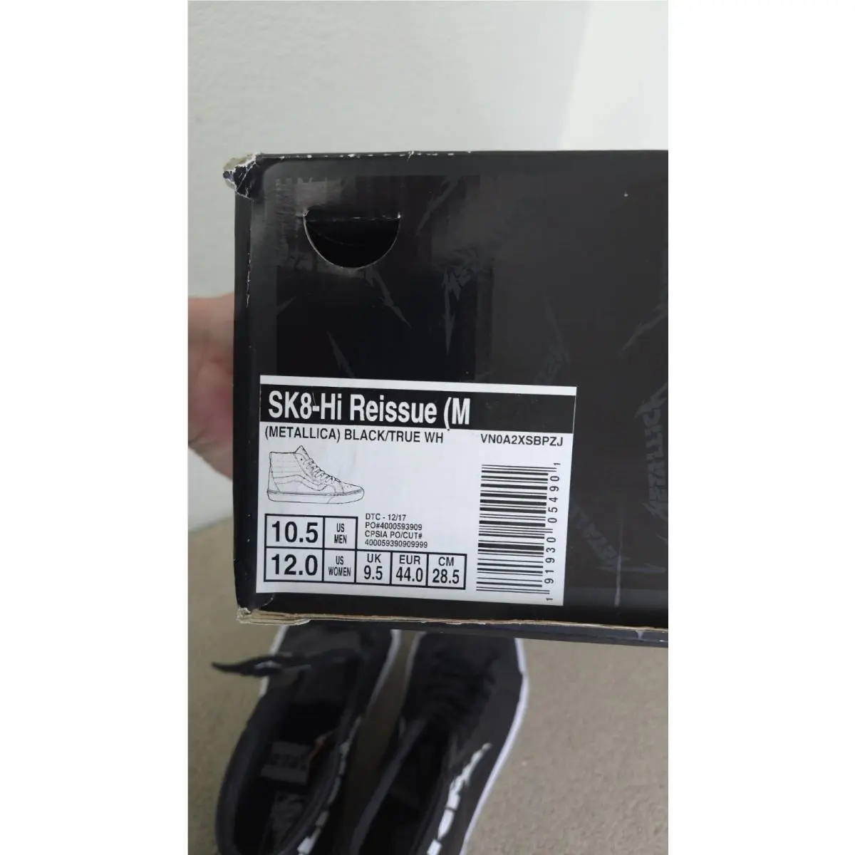 Vans shoes - VANS X Metallica Sk8-Hi Reissue - VN0A2XSBPZJ - Black 11