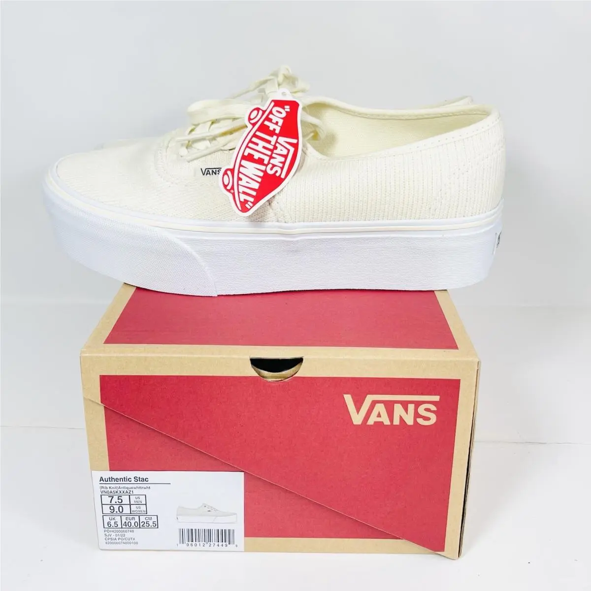 Vans shoes - VANS Authentic Stack - Authentic Stack - VN0A5KXXAZ1 - White 8