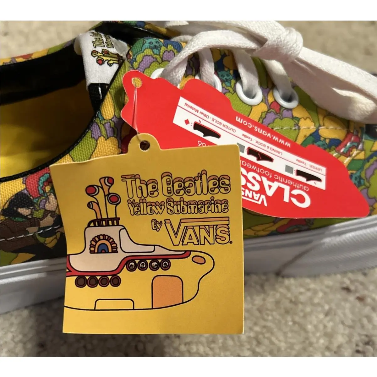 Vans shoes - Beatles - Beatles - VN0VHQC6C - Yellow (UPC: 0887867397593) 6