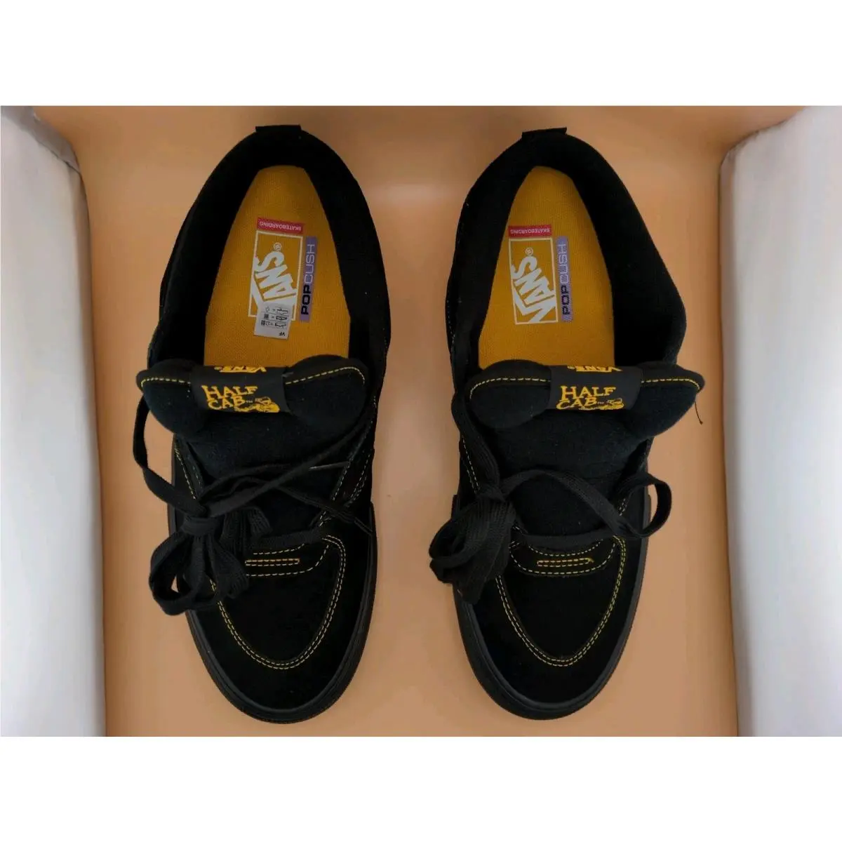 Vans shoes - VANS Half Cab - Half Cab - VN0A5FCDBLN - Black; Mustard (UPC: 198266502519) 7