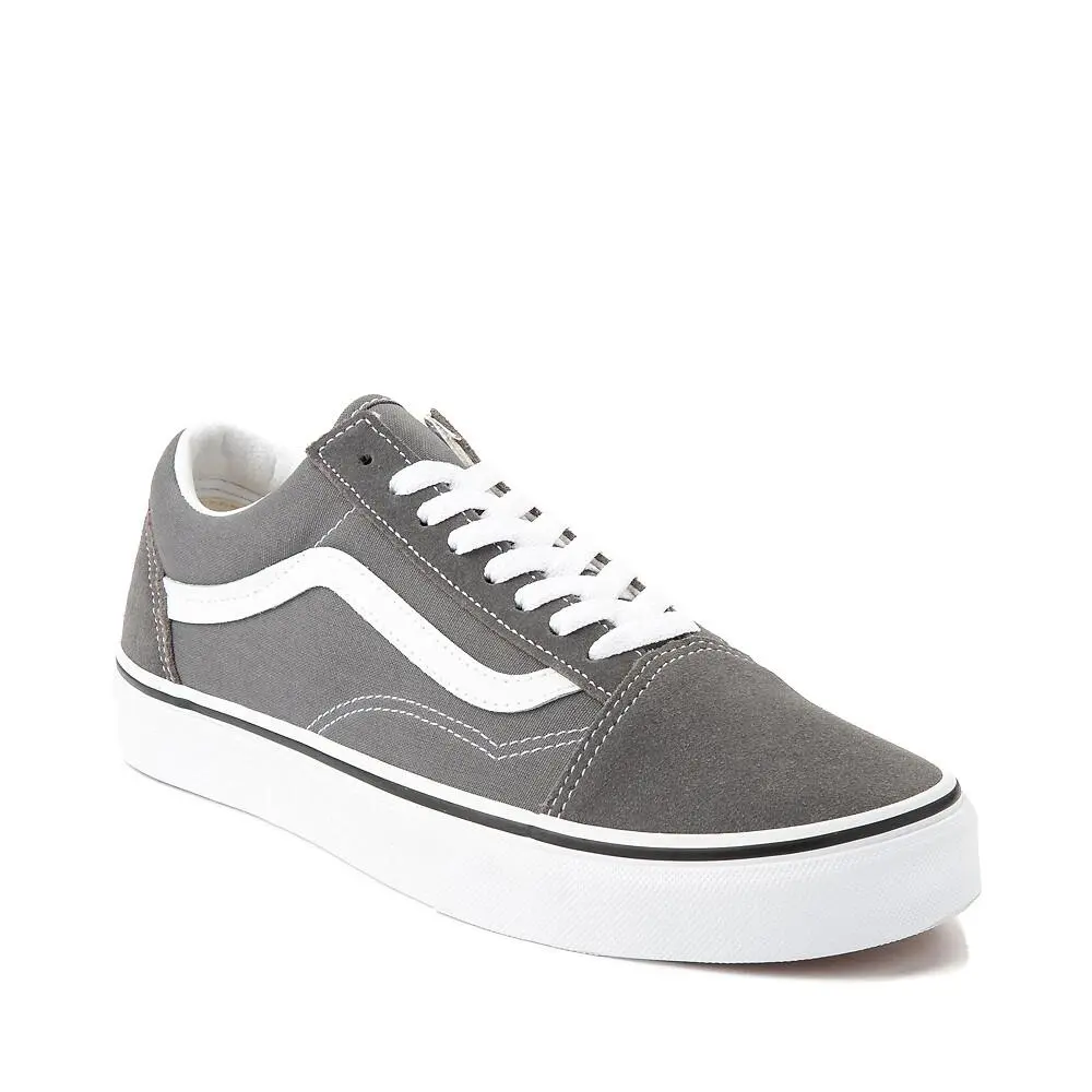 Vans D5464 Unisex Pewter Grey Lace-up Old Skool Skate Shoe Size M5.5 W7