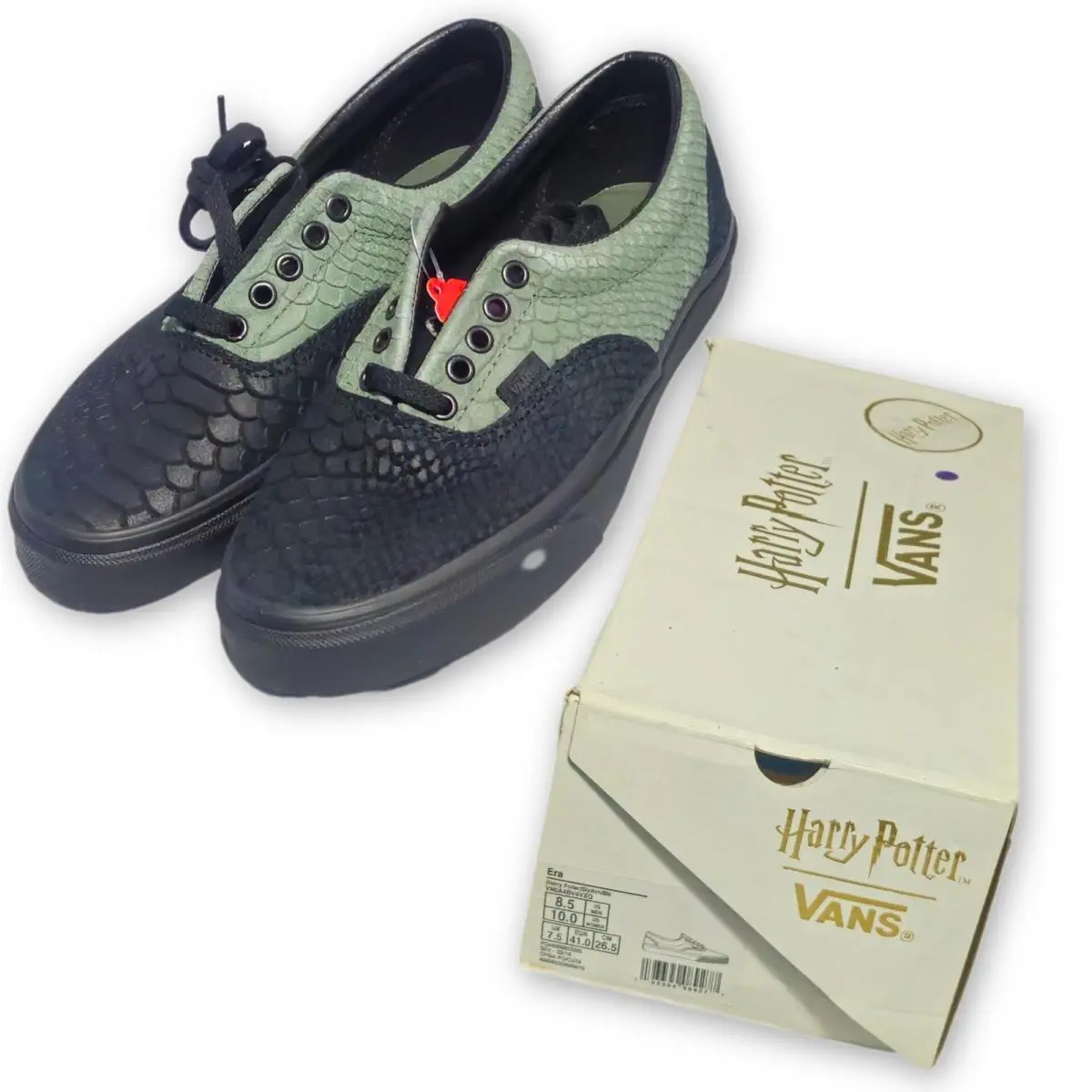 x Harry Potter Era Slytherin Mens 8.5 Green Black Snakeskin VN0A4BV4VXQ by Vans