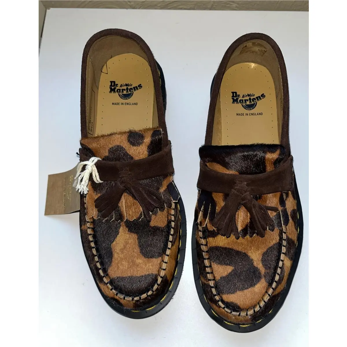 Air Wair Adrian Ocelot + Dark Brown Made in England UK 5/US 7 by Dr. Martens