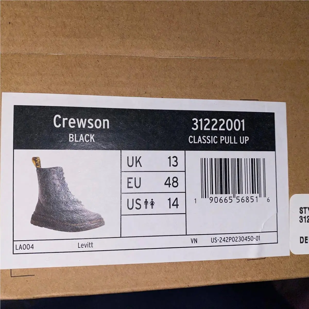 Dr. Martens shoes - Crewson Classic Pull Up - Crewson Classic Pull - Black 6