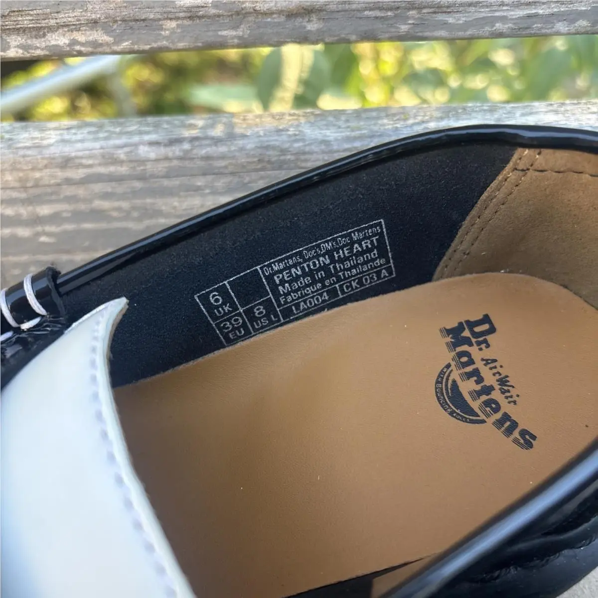 Dr. Martens shoes - Penny - Penny - Black + White Patent leather 1