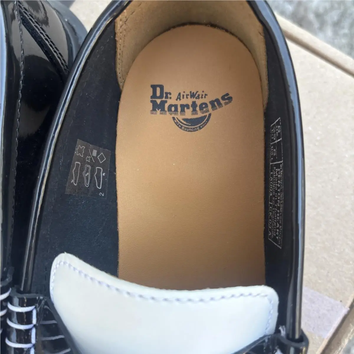 Dr. Martens shoes - Penny - Penny - Black + White Patent leather 3