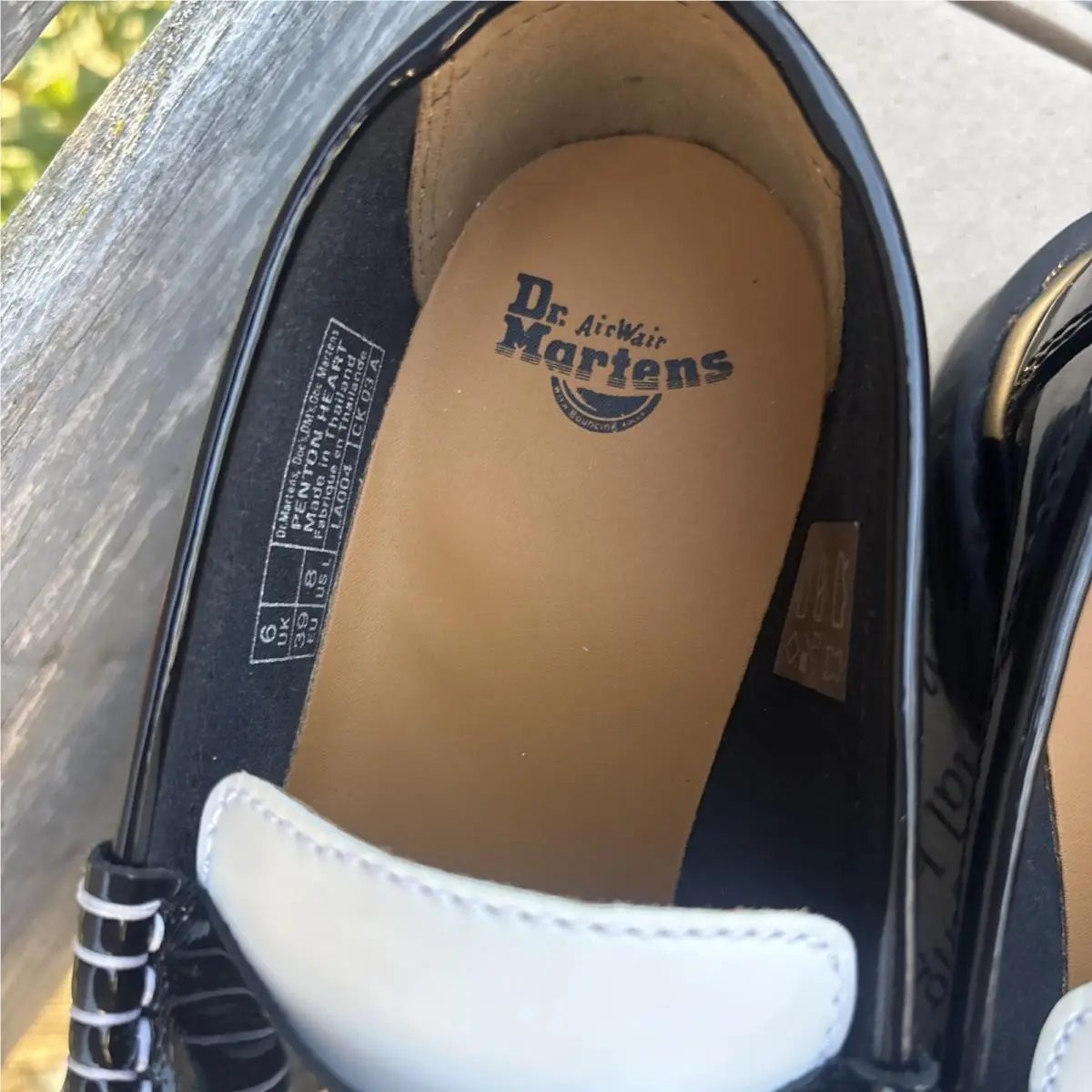 Dr. Martens shoes - Penny - Penny - Black + White Patent leather 4