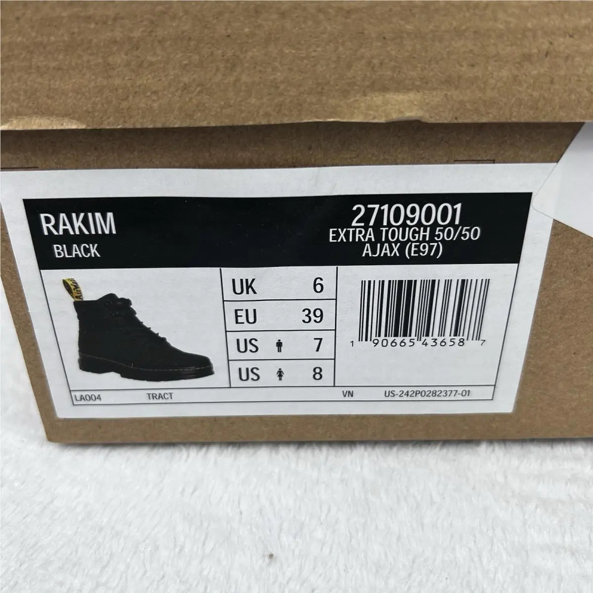 Dr. Martens shoes - Dr. Martens Rakim - Martens Rakim - Black (UPC: 0190665436587) 10