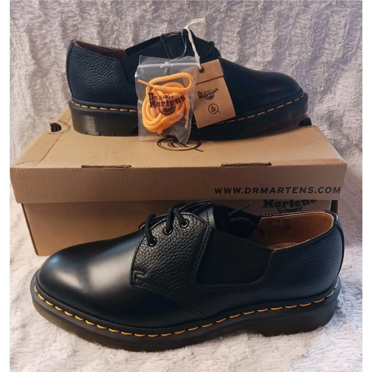 Dr Martens x End Smith G UA Men’s 9 Women’s 10 Smooth Black Leather Oxford Shoes by Dr. Martens
