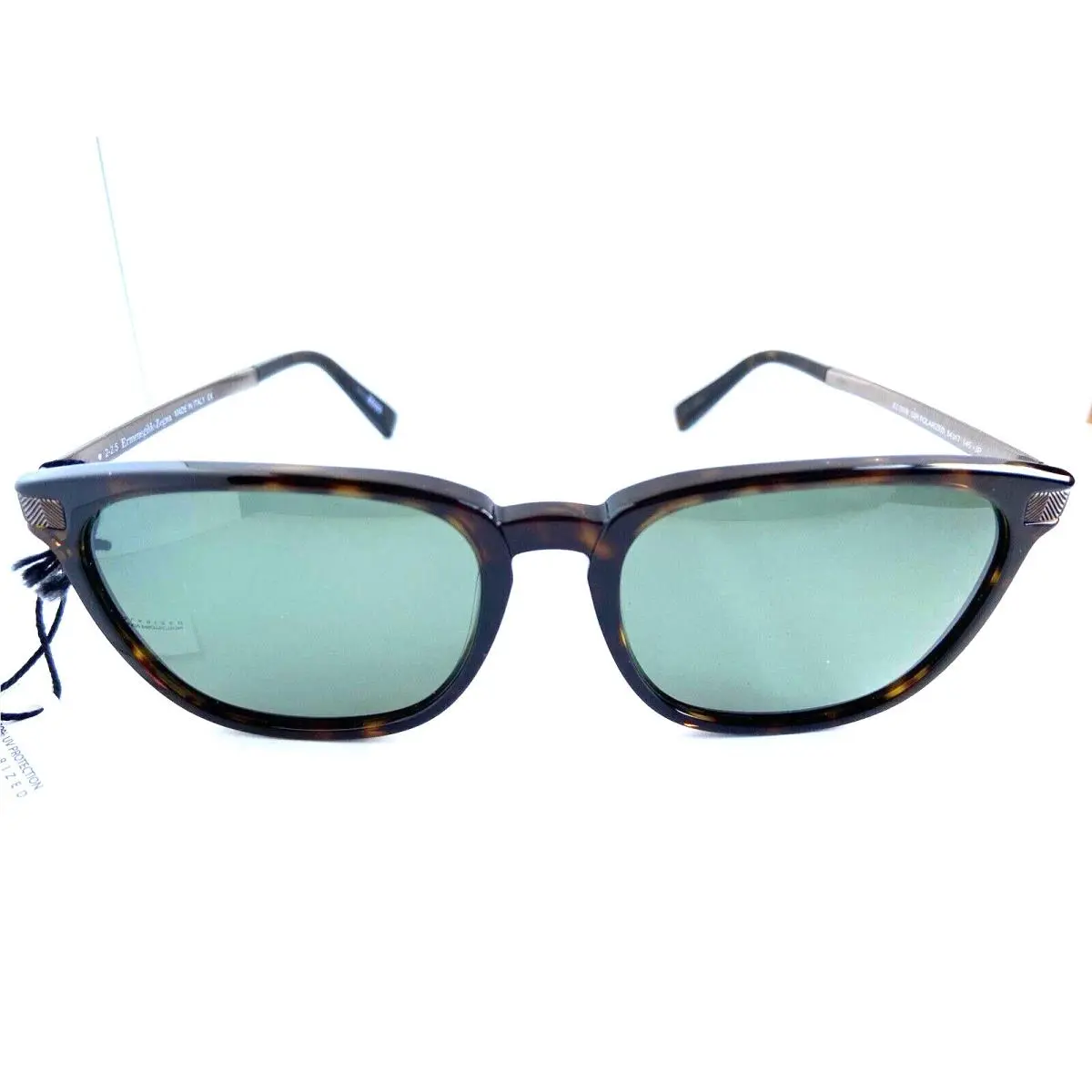 Polarized Ermenegildo Zegna EZ 0039 52R 55mm Italy Tortoise Men`s Sunglasses
