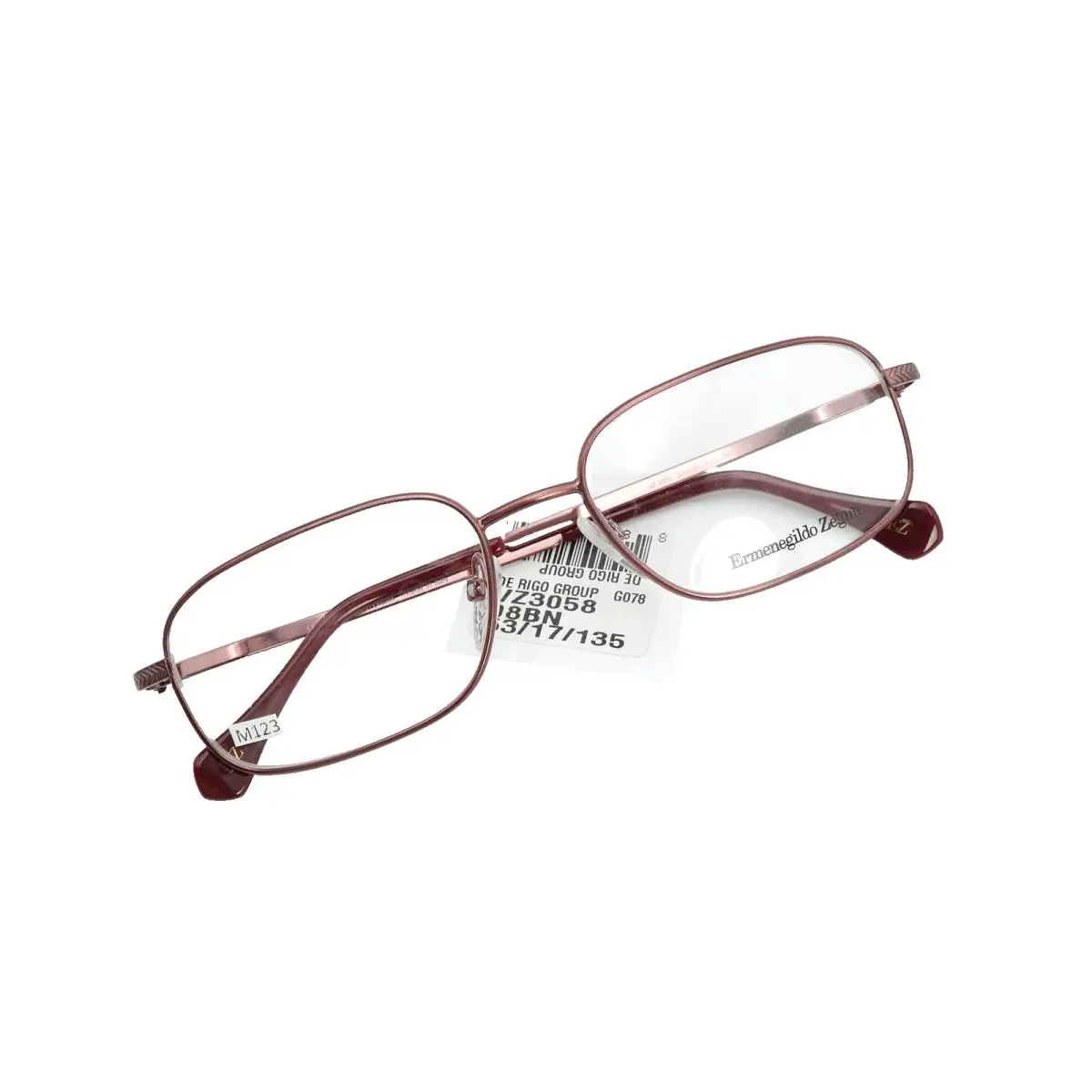 VZ 3058 8BN Copper-brown 53-17-135 Half Frames Flex Italy by Ermenegildo Zegna