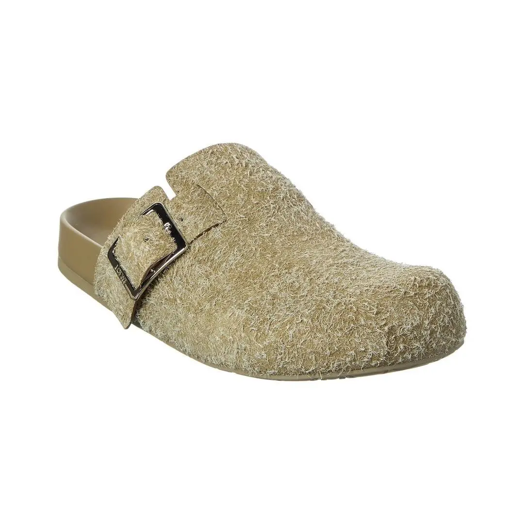Suede Mule Men`s Grey 40 by Loewe