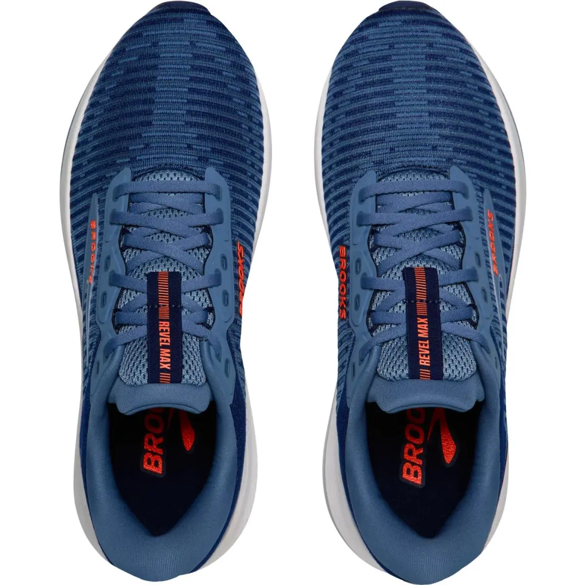 Brooks shoes - Brooks Revel Max - Revel Max - Beacon Blue/Moonlight/Orange 2