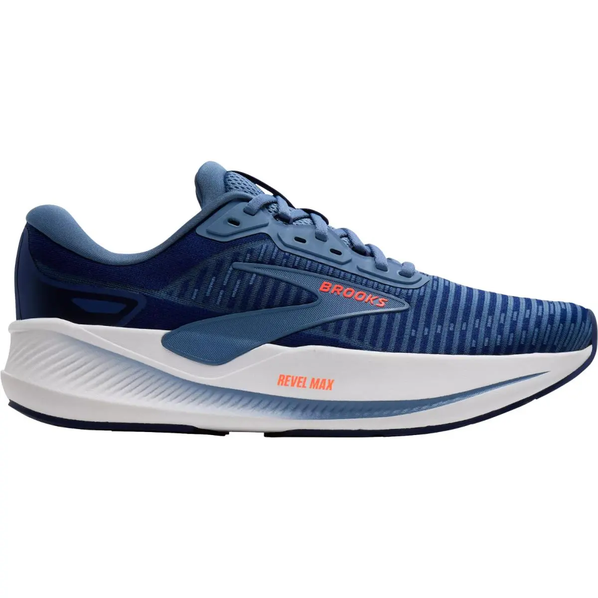 Brooks shoes - Brooks Revel Max - Revel Max - Beacon Blue/Moonlight/Orange 4