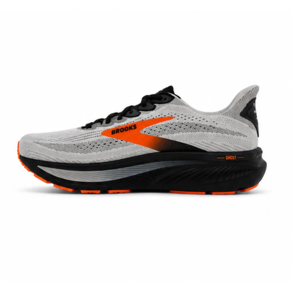 Brooks shoes - Ghost 17 - Ghost - 1104422E048105 - Oyster Mushroom/Orange/Ebony 2