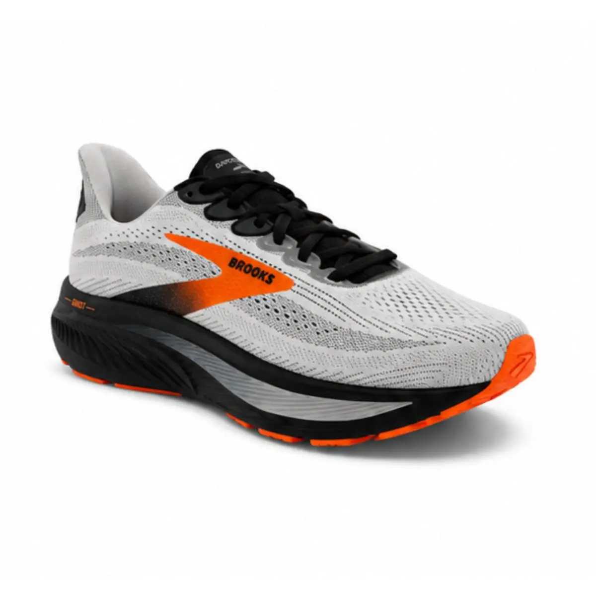 Brooks shoes - Ghost 17 - Ghost - 1104422E048105 - Oyster Mushroom/Orange/Ebony 8