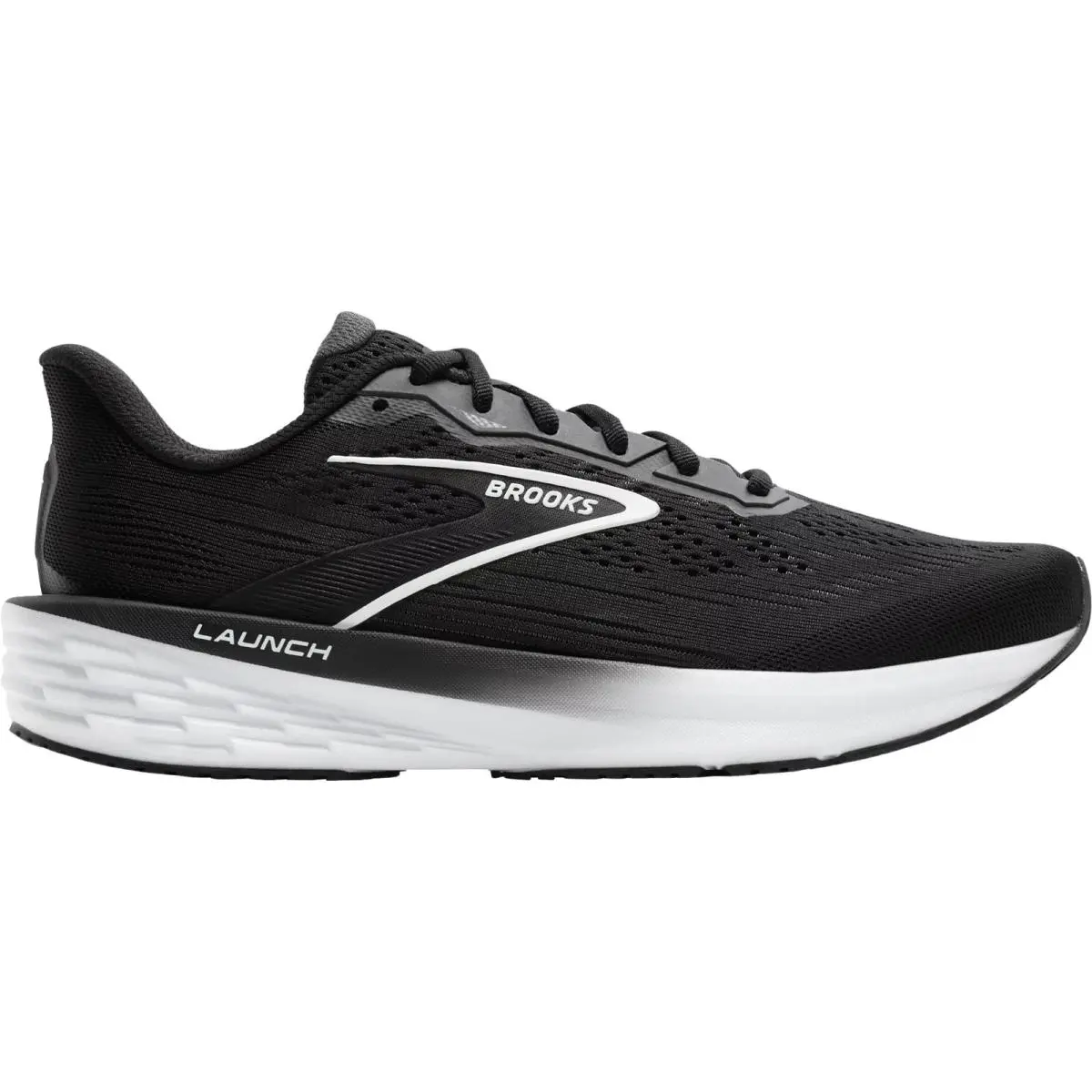 Brooks Launch 12 Women Running Shoe US Size 6-11 Colors Athletic - Black/Grey/White