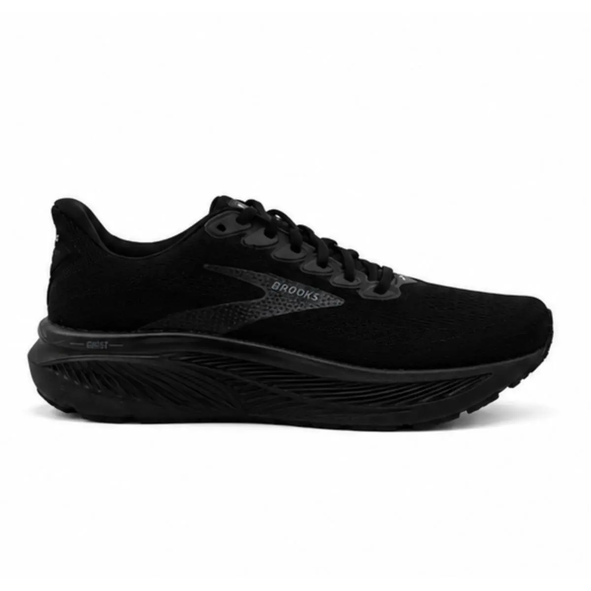 Brooks Men`s Ghost 17 Running Shoes Black/black/ebony Medium/d