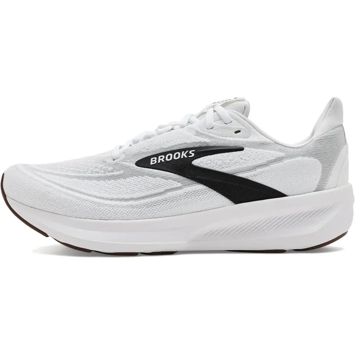 Mens Size 8 Brooks Revel 9 Running Shoes White Grey Black 1104991D135 - White