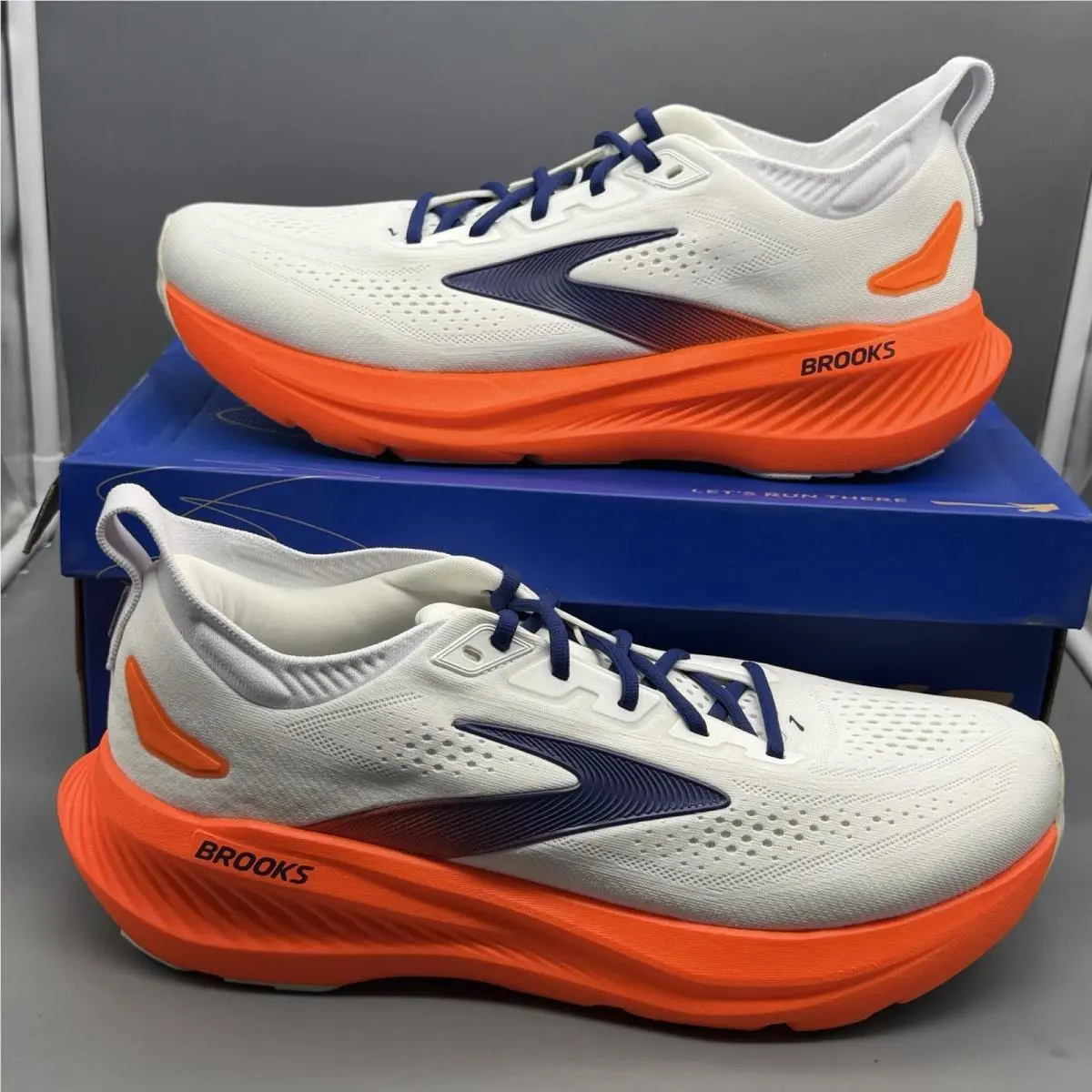 Brooks Glycerin 23 Men’s 12 D Running Training Walking Gym Shoes White Tried ON