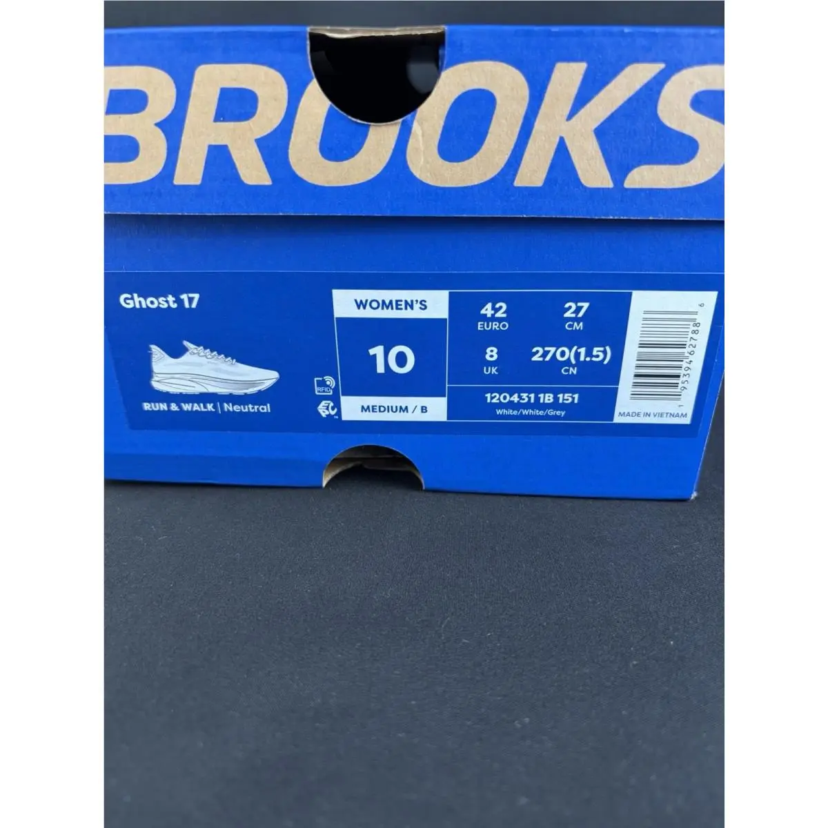 Brooks shoes - Brooks Ghost 17 - Ghost - 120431-1B-151 - White 5