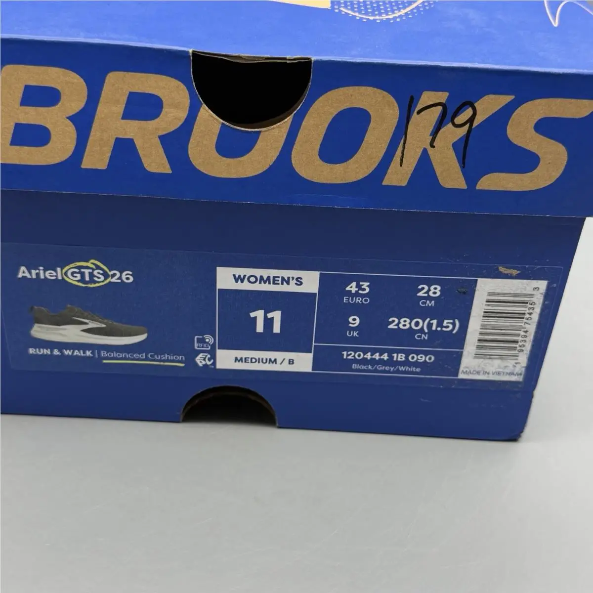 Brooks shoes - Brooks Ariel GTS 26 - Ariel GTS - 1204441B090 - Black (UPC: 0195394754353) 12