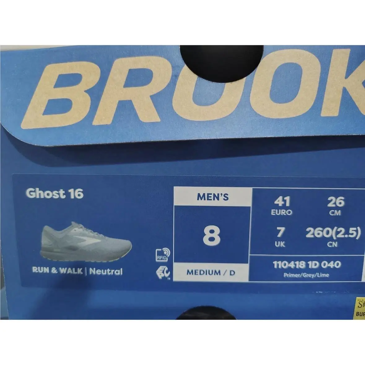 Brooks shoes - Brooks Ghost 16 - Ghost - Gray (UPC: 0195394411751) 4