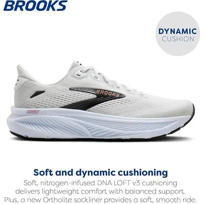 Brooks shoes - White/Black/Rose Gold 1