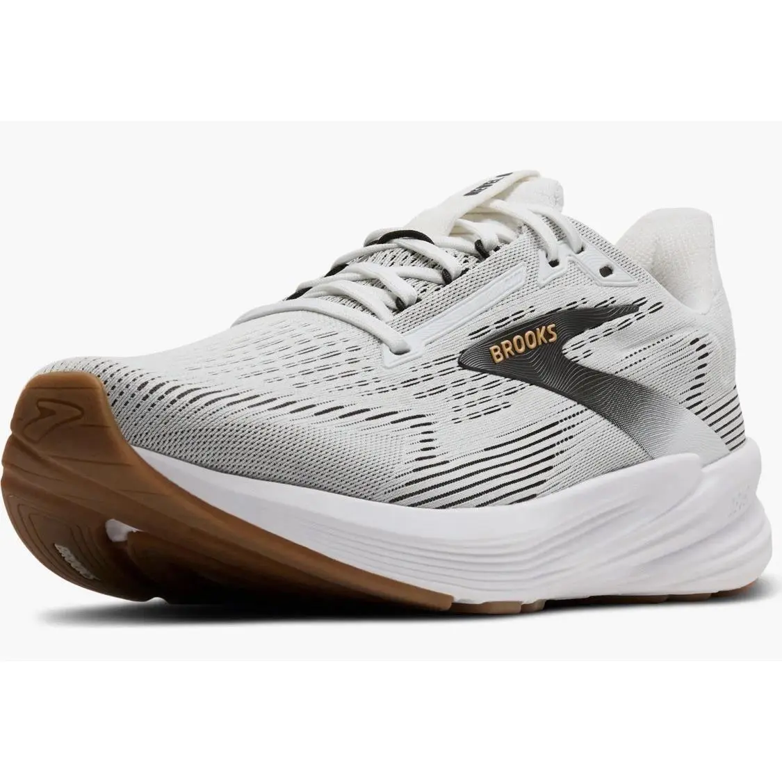 Brooks shoes - Brooks Revel 8 - Revel - White/Black/Oak Buff (UPC: 0195394683585) 5