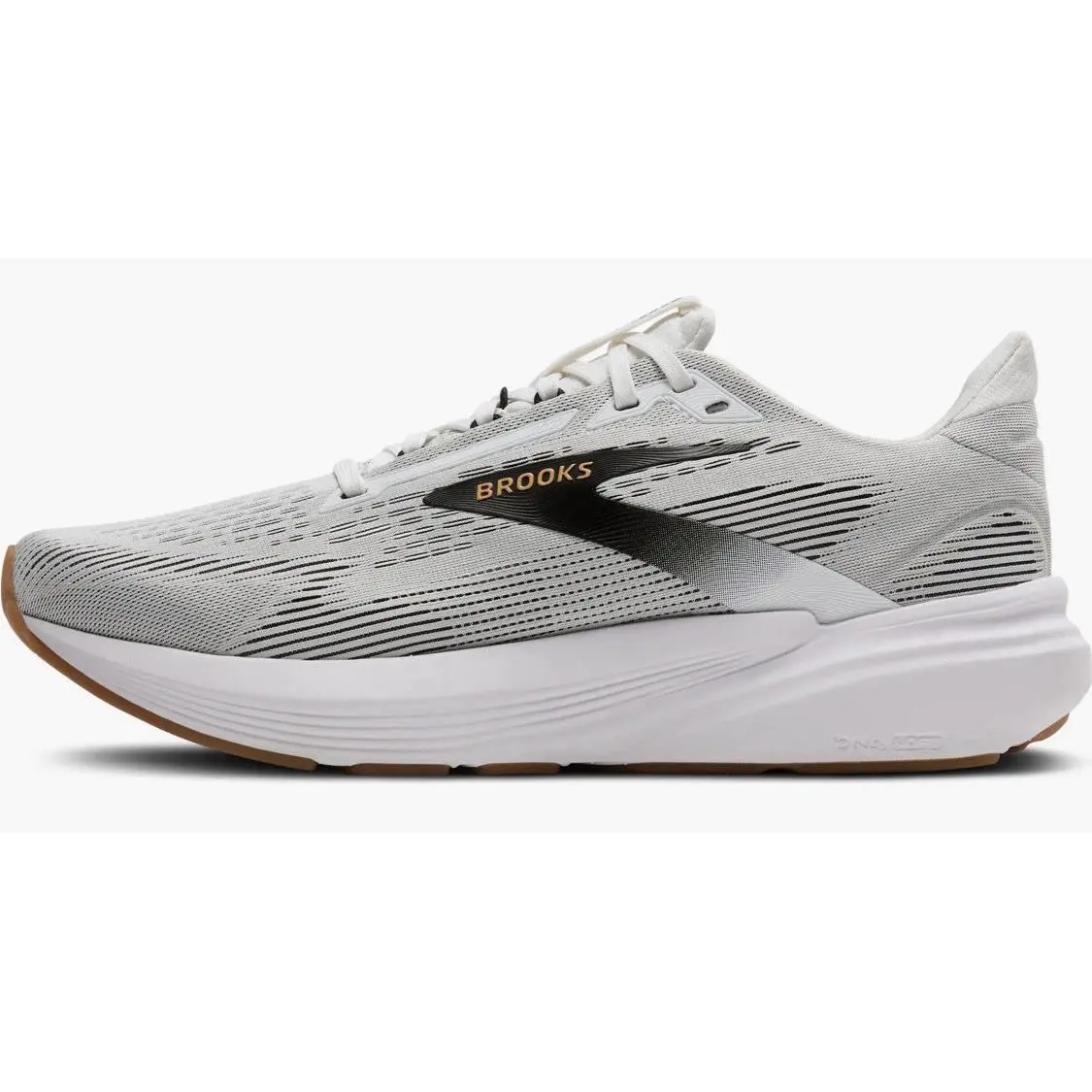 Brooks shoes - Brooks Revel 8 - Revel - White/Black/Oak Buff (UPC: 0195394683585) 6