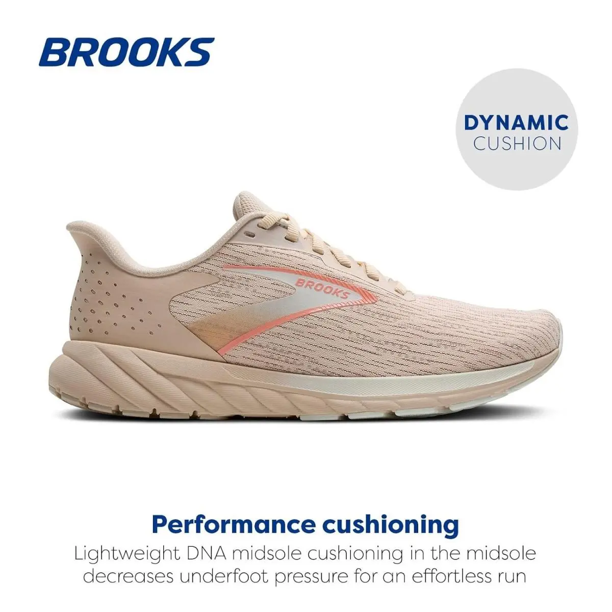 Brooks shoes - 1204281B273.080 - 1204281B273080 - Almond/Grey/Desert Flower (UPC: 195394580440) 0