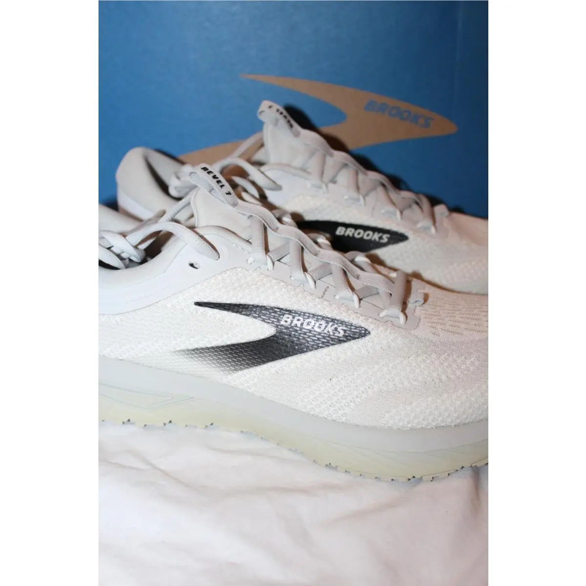 Brooks shoes - WHITE GRAY BLACK 0
