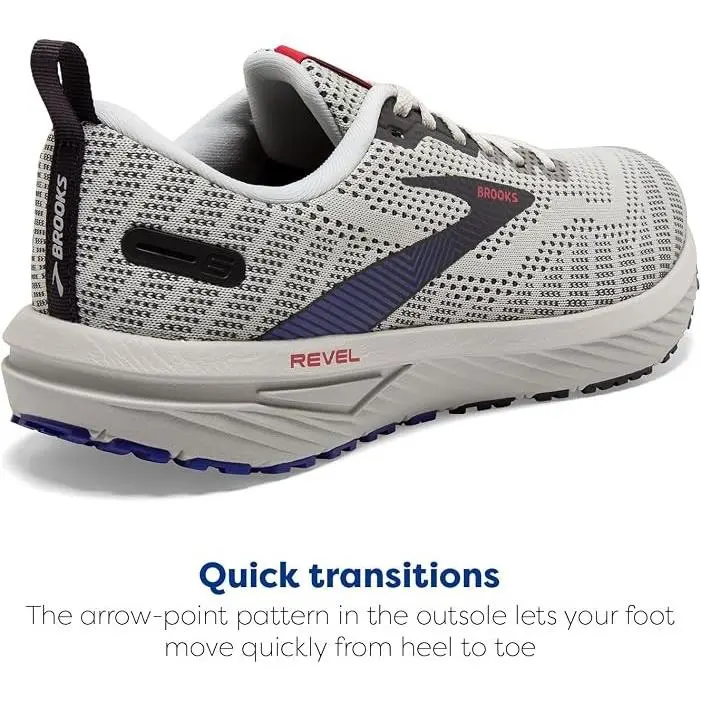 Brooks shoes - Revel - Revel - Dawn Blue/Cayenne/Nine Iron (UPC: 195394325744) 2