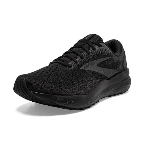 Brooks Men’s Ghost 16 Neutral Running Shoe - Black/black/ebony - 7 Medium 7
