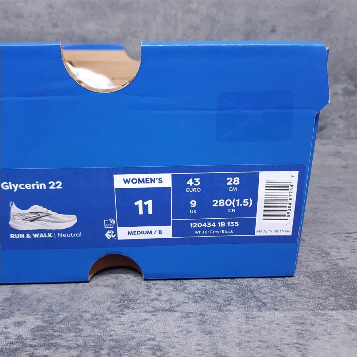 Brooks shoes - Brooks Glycerin 22 - Glycerin - 120434-1B-135 - White 5