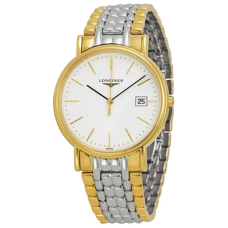 Longines Presence White Dial Stainless Steel Bracelet Men`s Watch L4.790.2.12.7